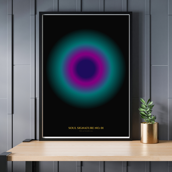 Deine Energie als Kunstwerk – Personalisiertes Aura-Poster