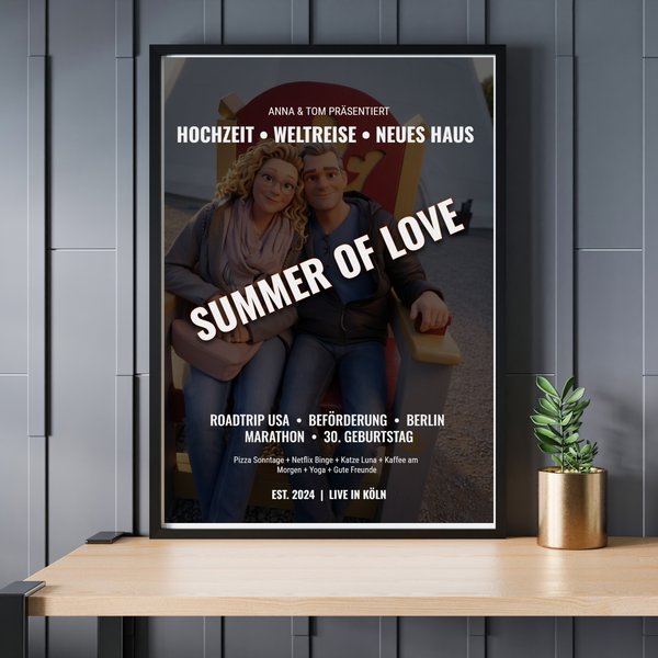 Dein Leben als Headliner – Personalisiertes Festival-Lineup Poster