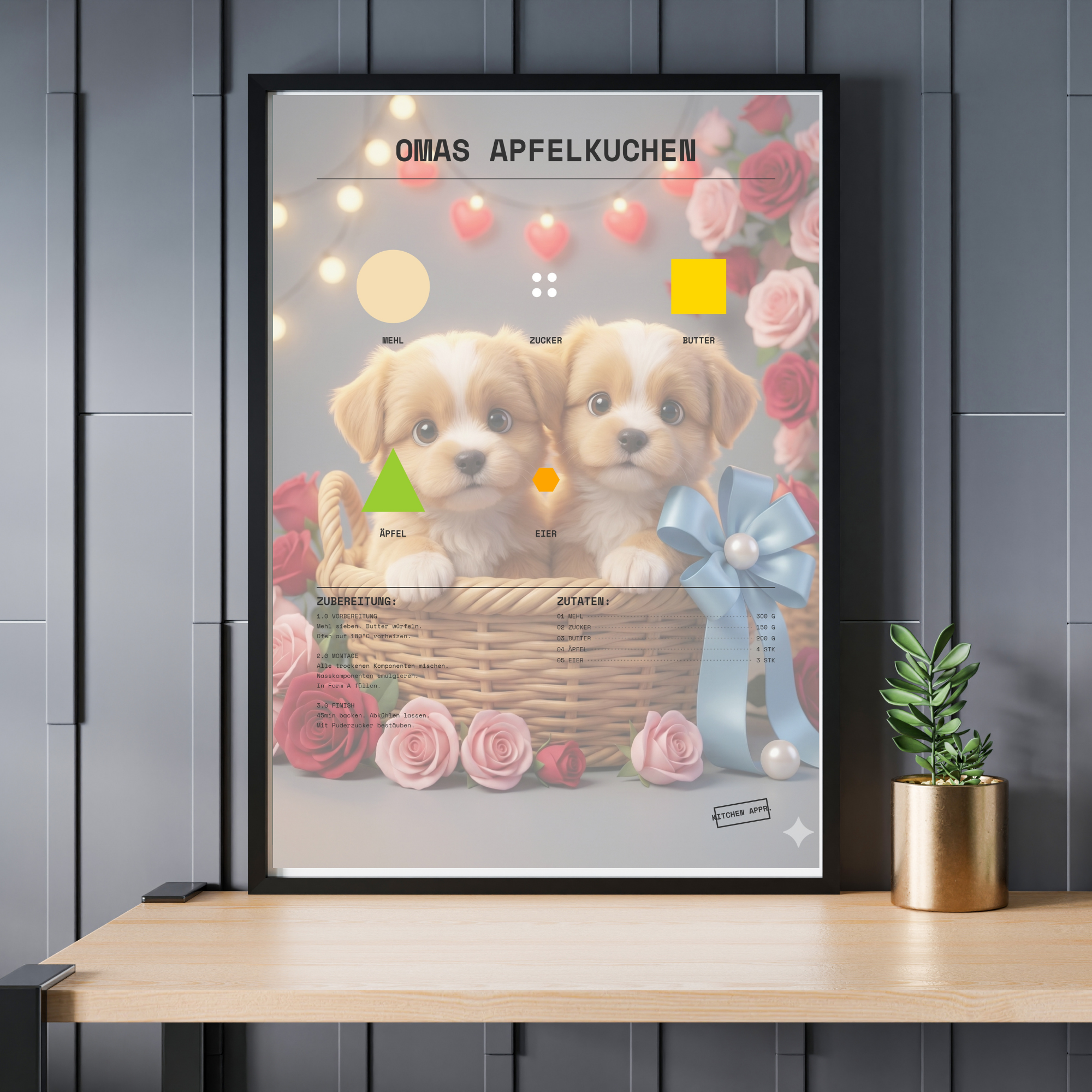 Das Rezept-Dekonstrukt – Dein Lieblingsgericht als geometrisches Kunstwerk