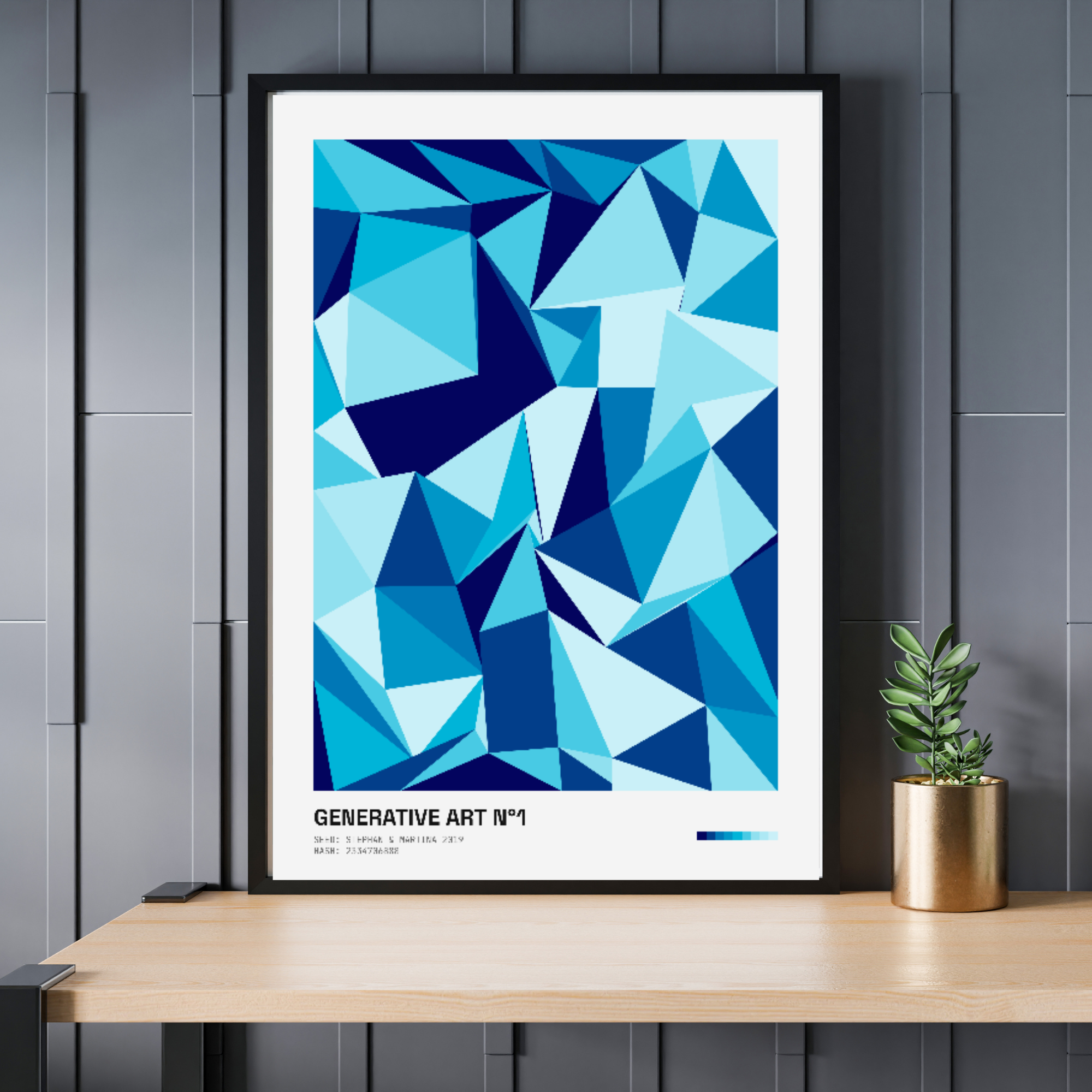 Code Polygon – Dein Name als Generative Kunst (Personalisiertes Poster)