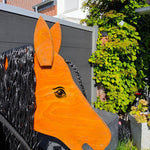 Vinyl Aufkleber "Pferdeaugen" – Realistische Augen für Holzpferd & Hobby Horse (Wetterfest)