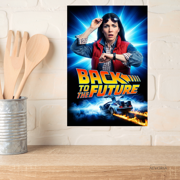 Dein ganz persönliches Wandbild "Mission Zukunft" – Du als Held im 80er Jahre Kult-Film