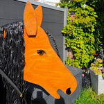 Vinyl Aufkleber Set "Pferdegesicht" – Realistische Augen & Nüstern für Holzpferde (Wetterfest)