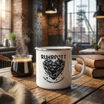 Ruhrpott Tasse: "Verbundenheit" – Emotionales Geschenk mit Kohleherz-Motiv