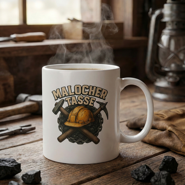Tasse "Malocher" – Die Kaffeetasse für echte Kumpel & Ruhrpott-Originale