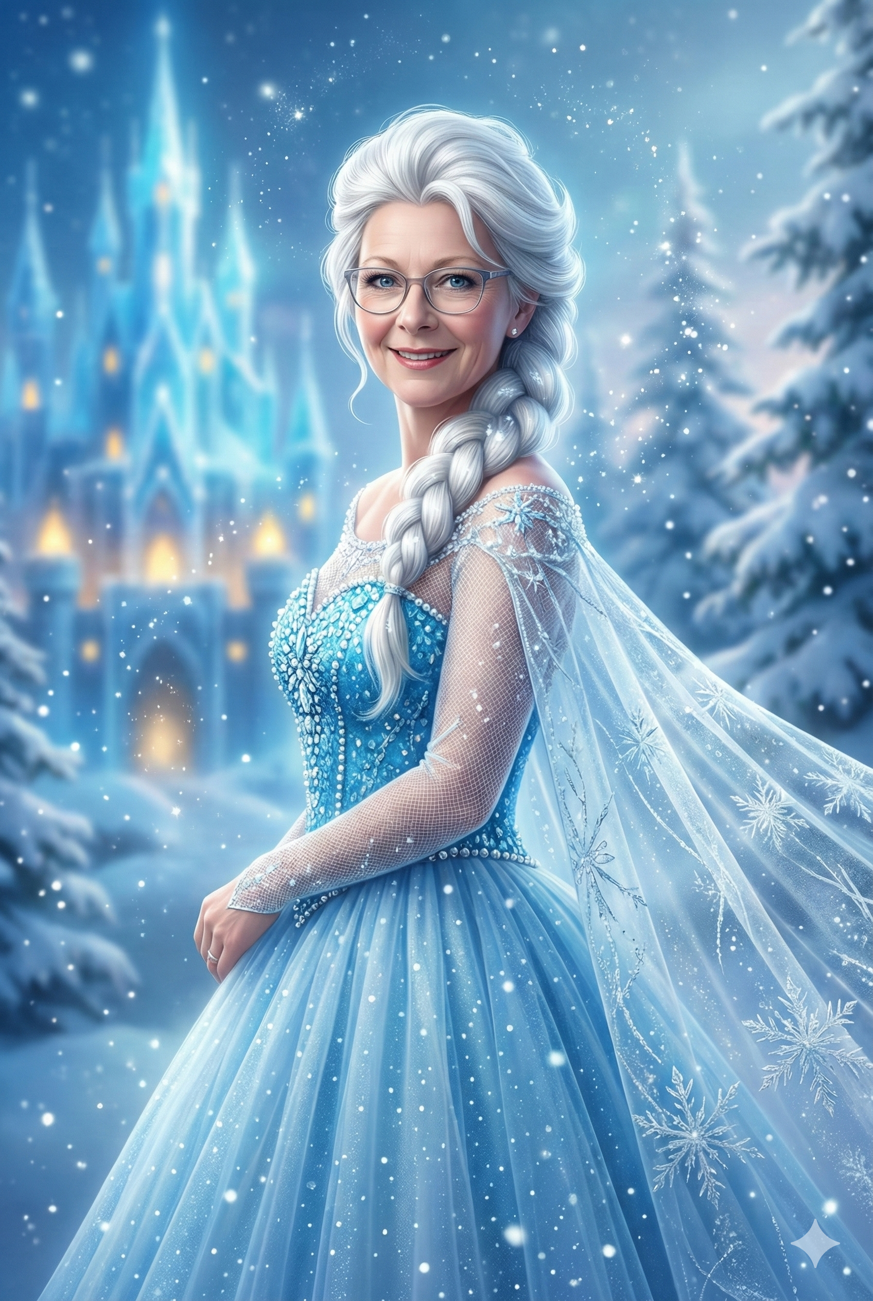 Dein ganz persönliches Wandbild "Die Eiskönigin" – Du als Herrscherin des Winters (Kopie)