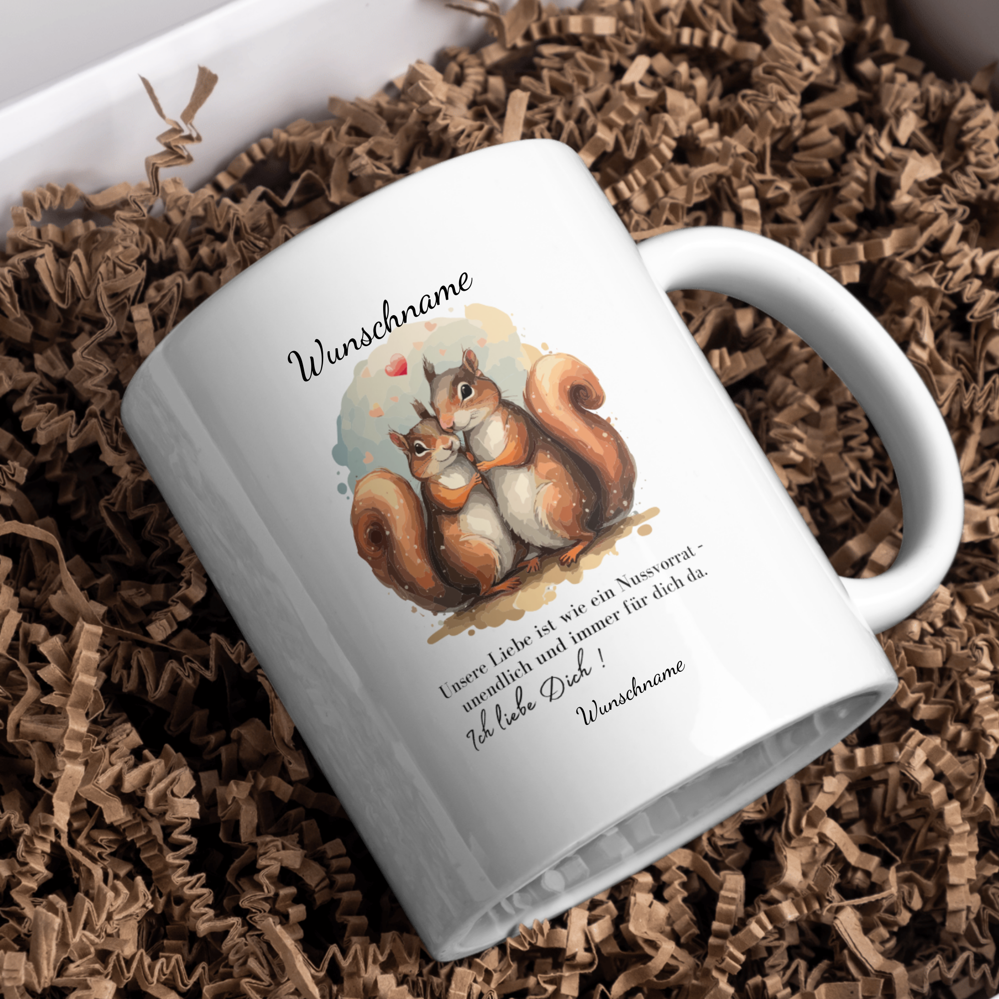 Personalisierte Valentinstag Tasse mit Namen – Wähle dein Lieblings-Design