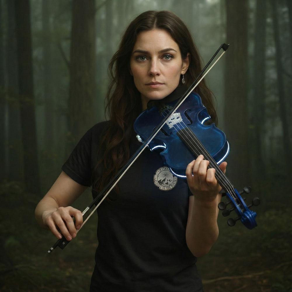 Mythara T-Shirt – „The Explorer Badge“ | Runen-Siegel (Bio-Baumwolle)