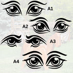 Vinyl Aufkleber "Pferdeaugen" – Realistische Augen für Holzpferd & Hobby Horse (Wetterfest)