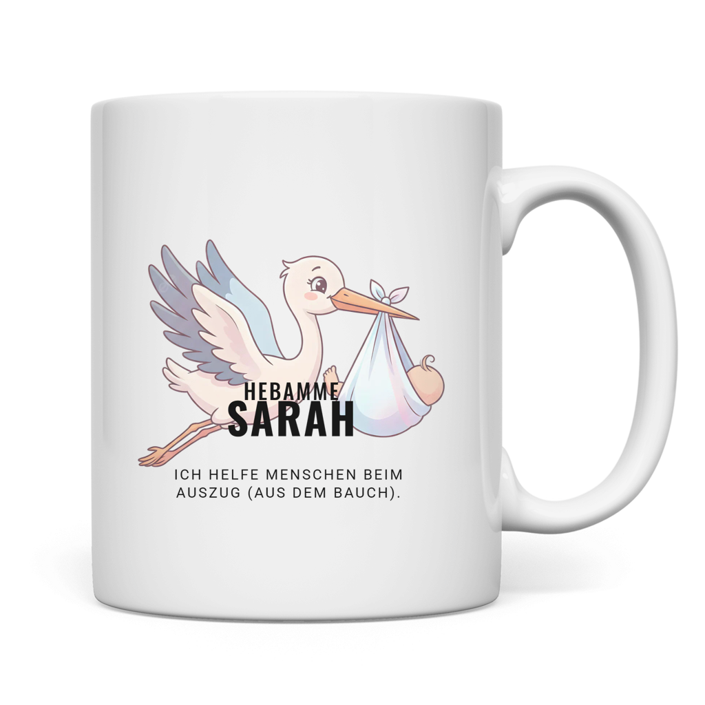 Stork Manager – Die personalisierte Tasse für Hebammen