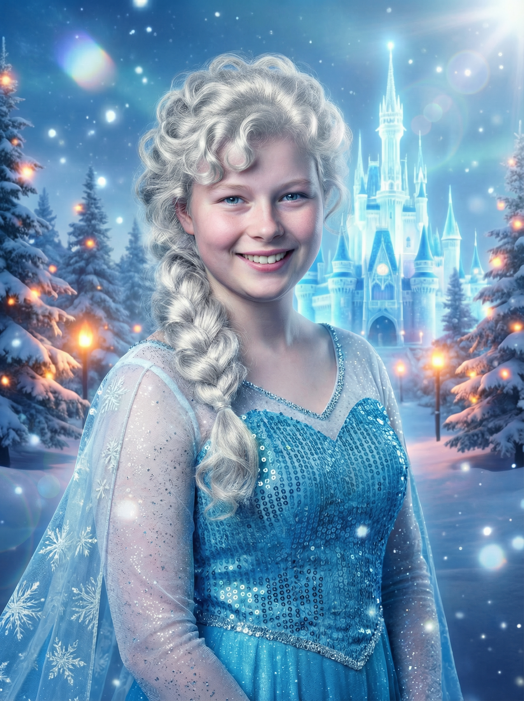 Dein ganz persönliches Wandbild "Die Eisprinzessin" – Du als Herrscherin des Winters