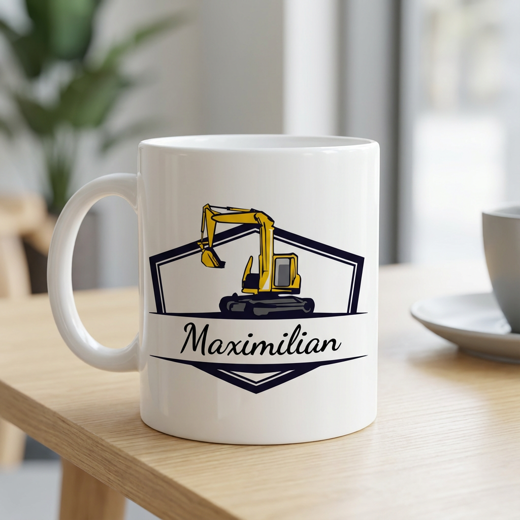 Personalisierte Tasse "Baggerfahrer" – Das Geschenk für echte Baustellen-Helden