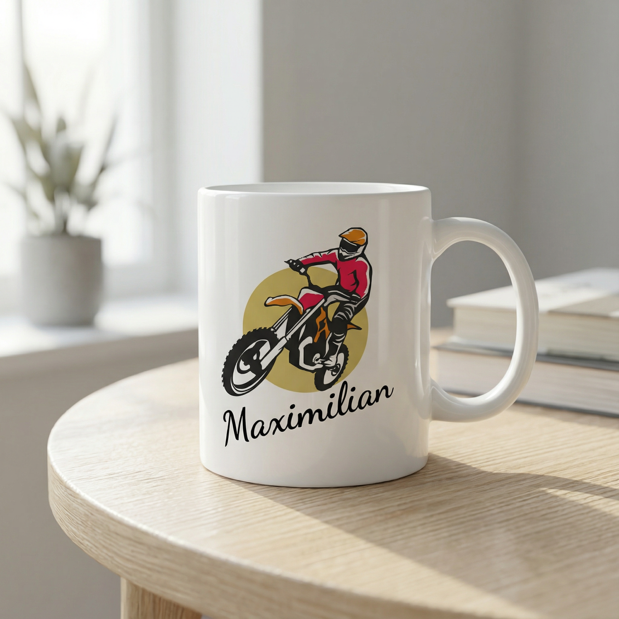 Personalisierte Motocross Tasse mit Namen – Das Geschenk für echte Offroad-Fans