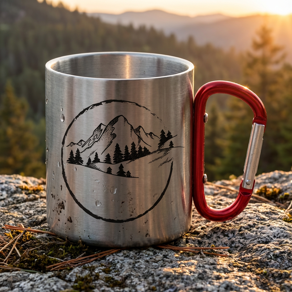 Personalisierte Outdoor Tasse mit Namen – Der robuste Edelstahl-Becher für Abenteurer