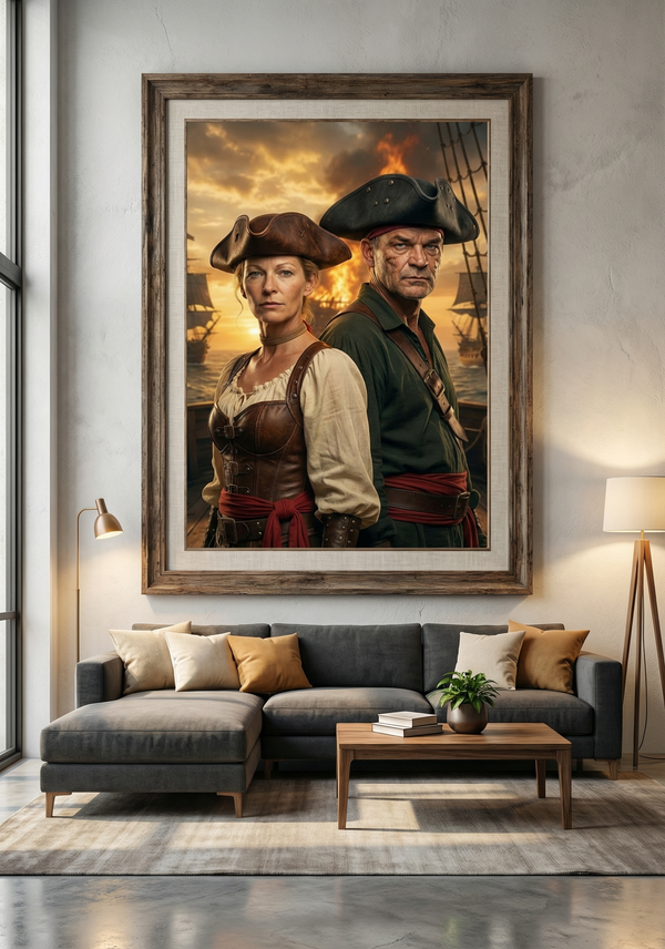 Personalisiertes Piraten Portrait vom Foto