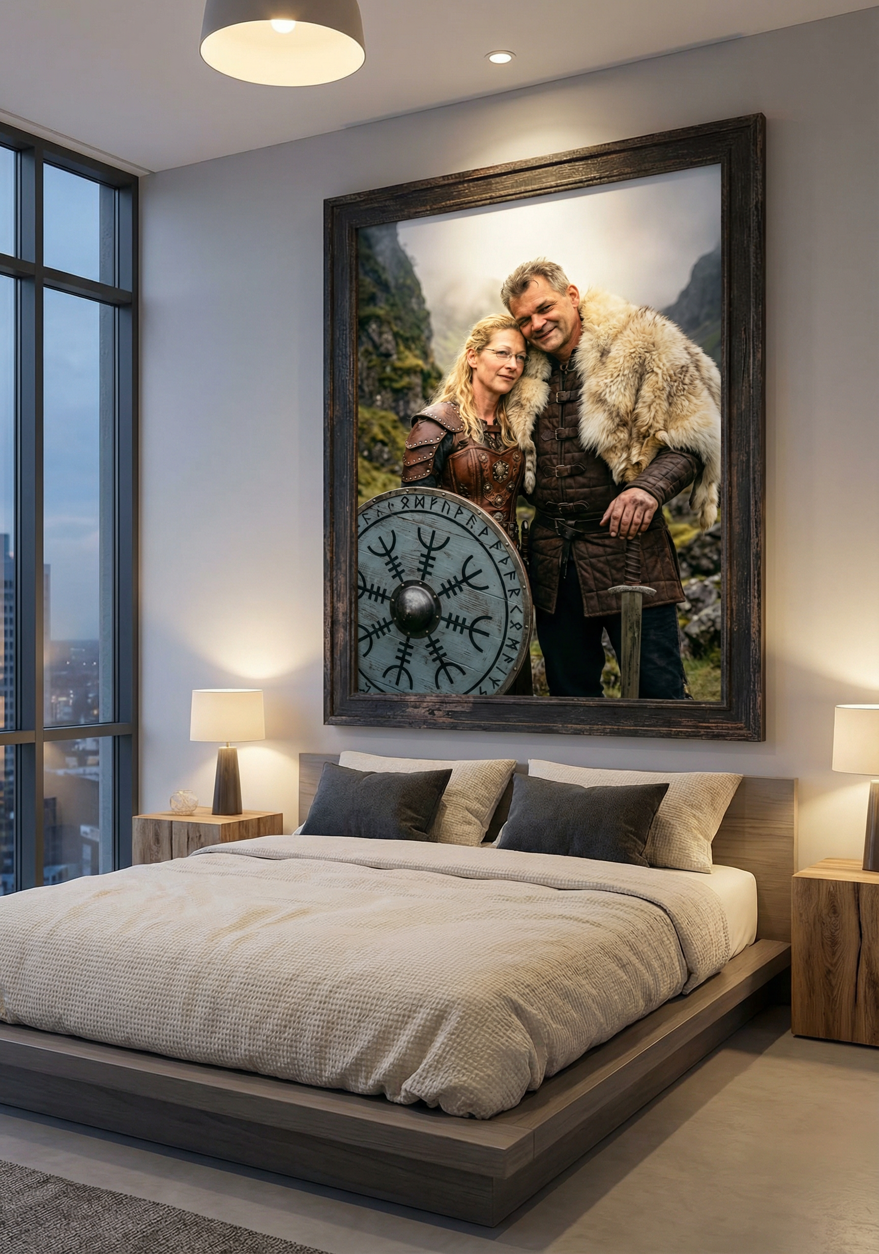 Dein ganz persönliches Paar-Wandbild "Nordische Legenden"