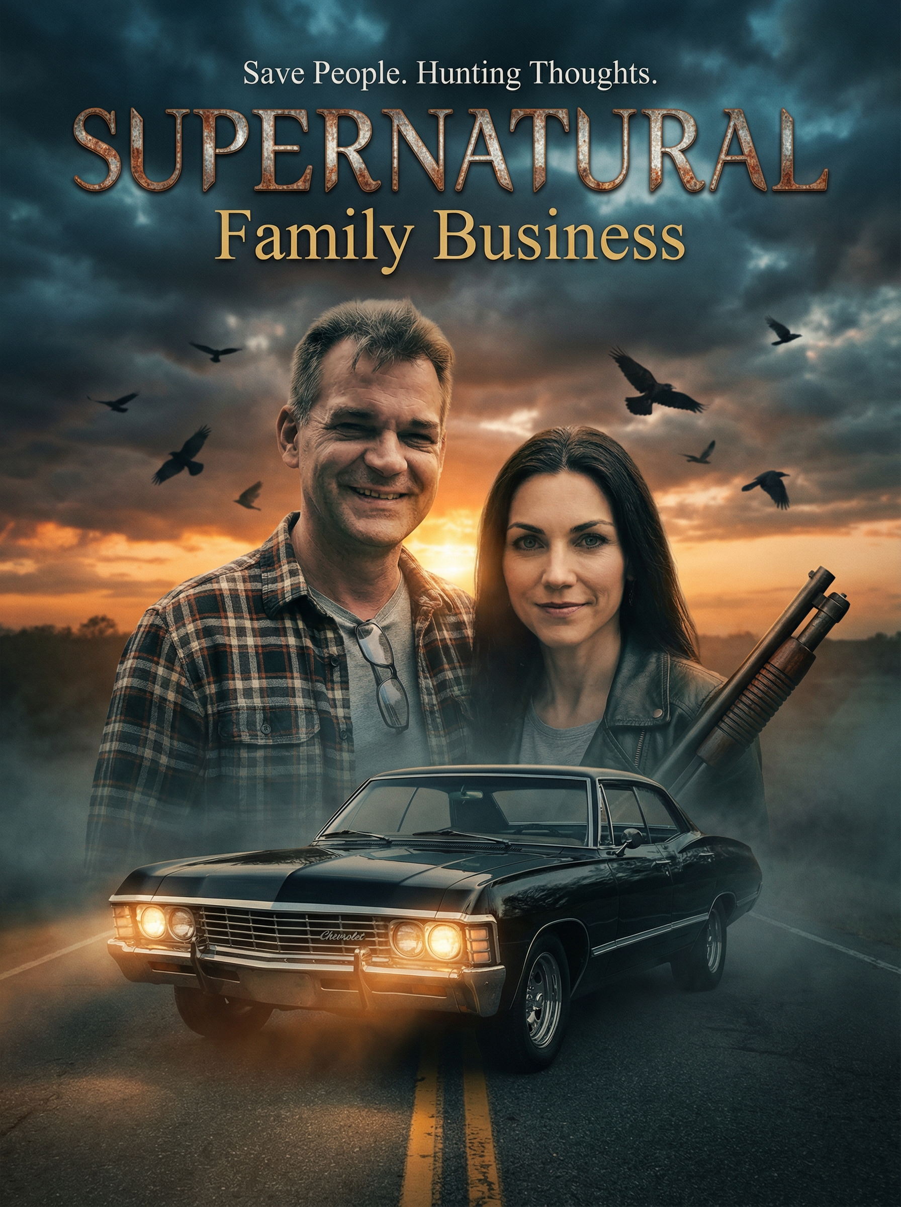 Dein ganz persönliches Wandbild "Der Jäger" – Du im Supernatural Style