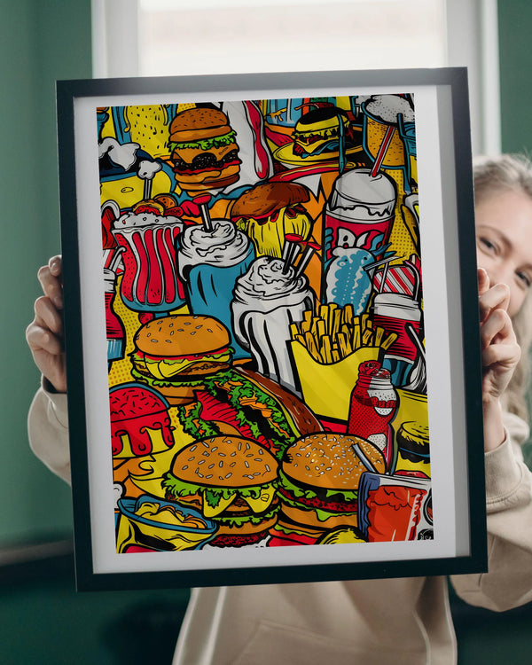 Retro Food Poster – Vintage Wandbild für deine Küche