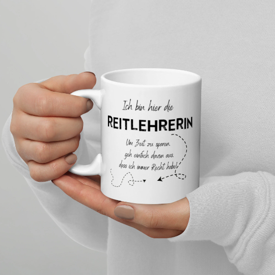 Tasse für Reitlehrerinnen
