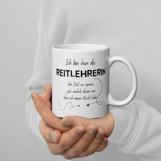 Tasse für Reitlehrerinnen