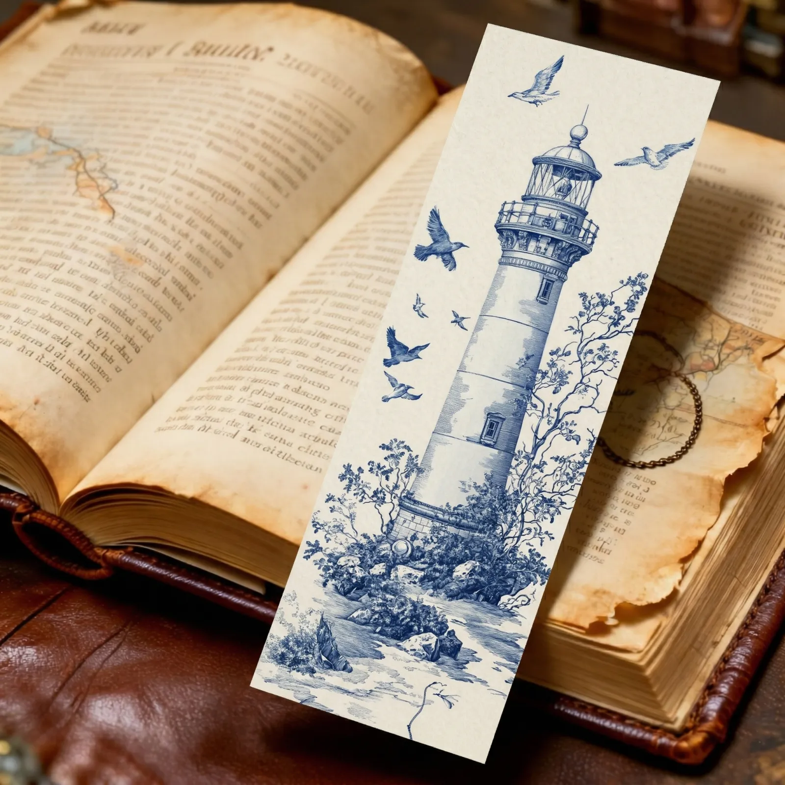 Lesezeichen Leuchtturm Natur Maritim Buchzubehör