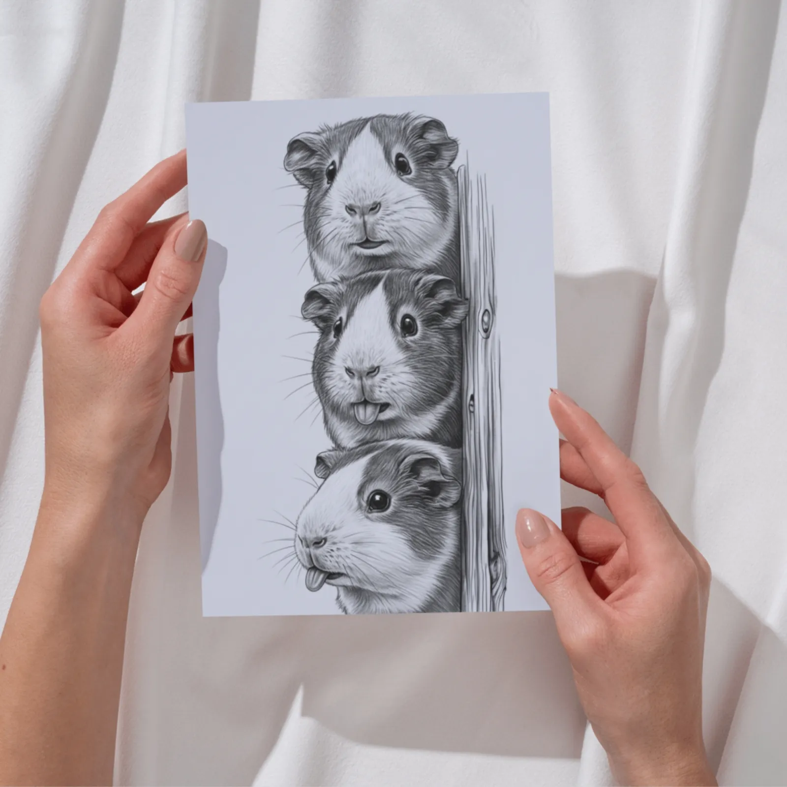 Meerschweinchen Lustig | Guinea Pig Zeichnung