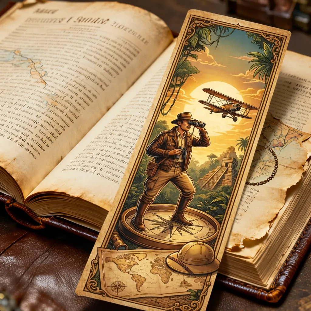 Lesezeichen Vintage Adventure
