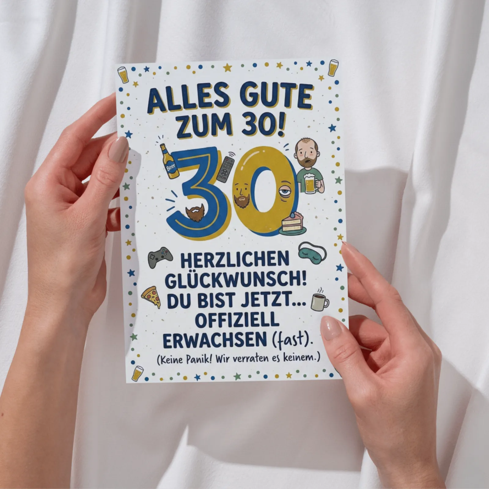 Lustige Karte 30. Geburtstag Mann Witzige Geburtstagskarte