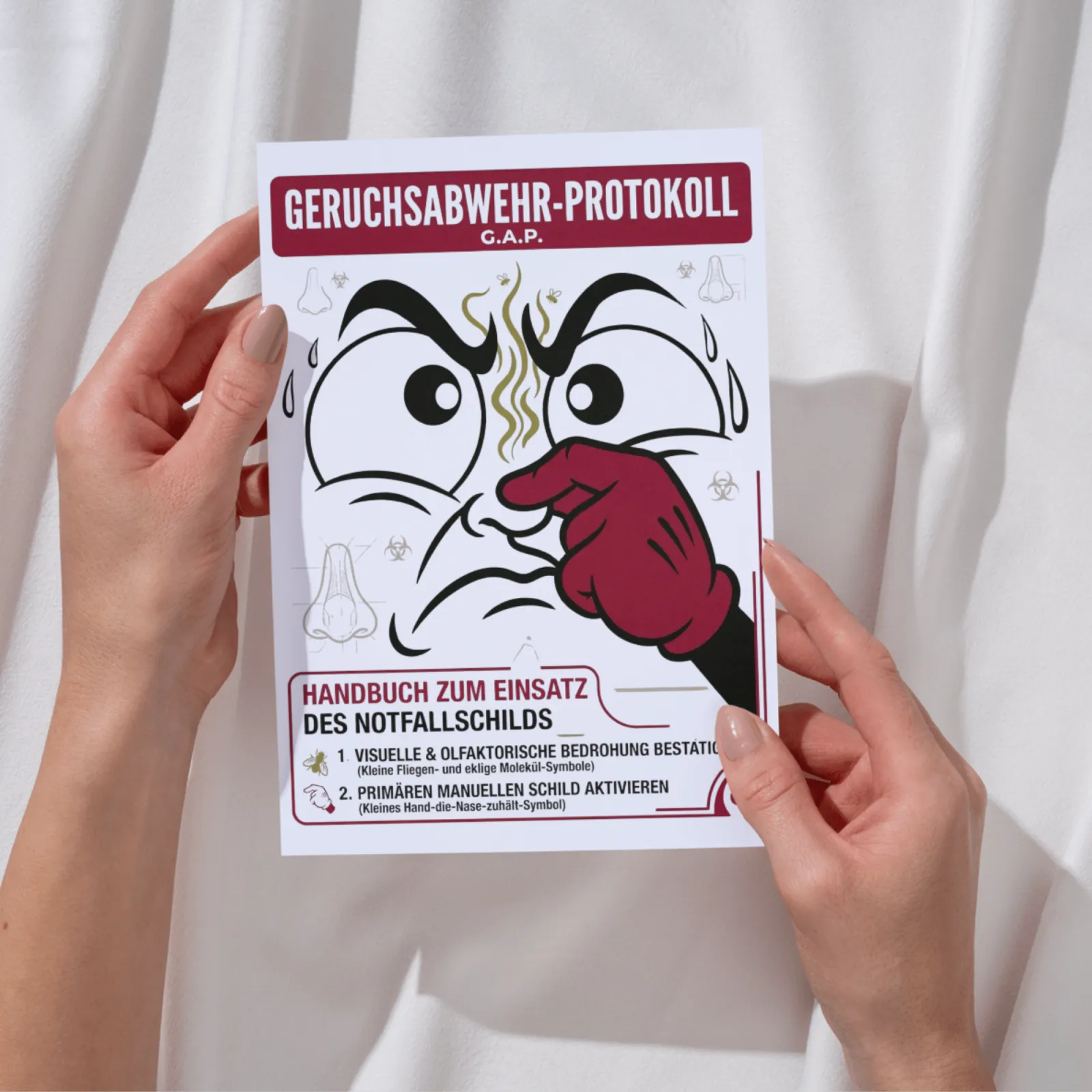 Badezimmer Geruchsabwehr Protokoll Kunstdruck