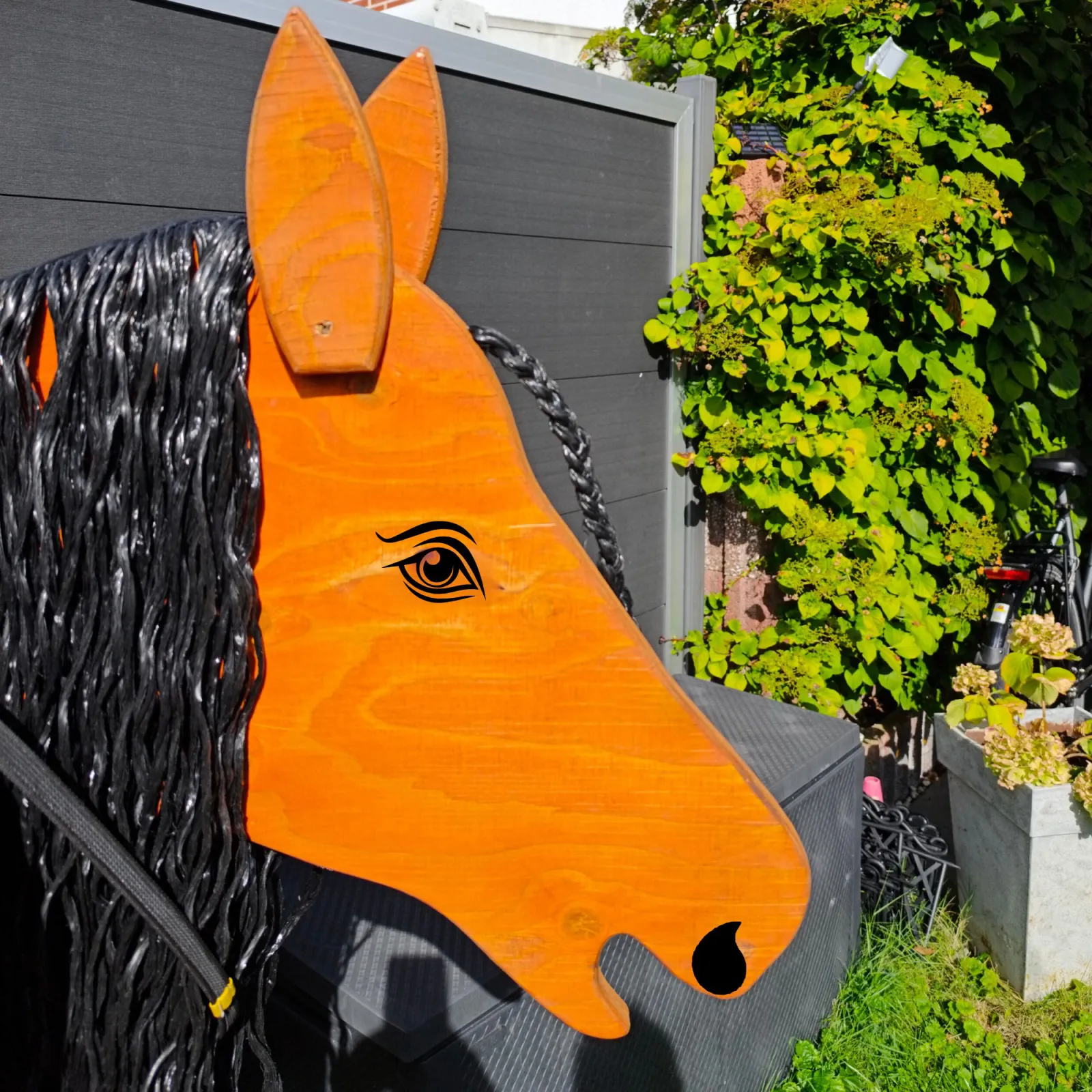 Vinyl Aufkleber Augen für Holzpferd – Pferdeaugen Sticker Set mit Nüstern