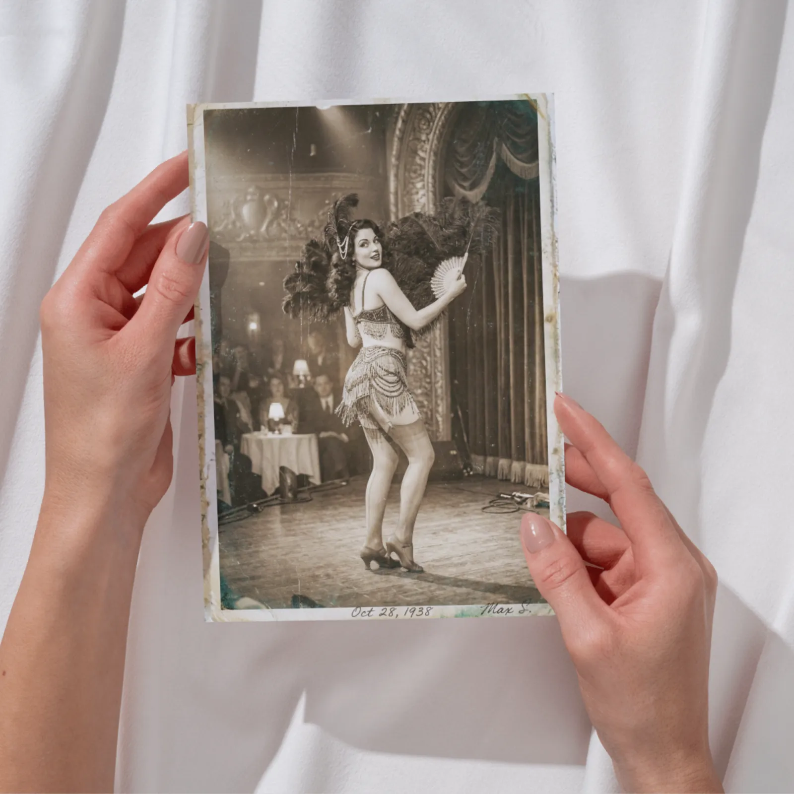 Vintage Poster Burlesque Tänzerin Kunstdruck